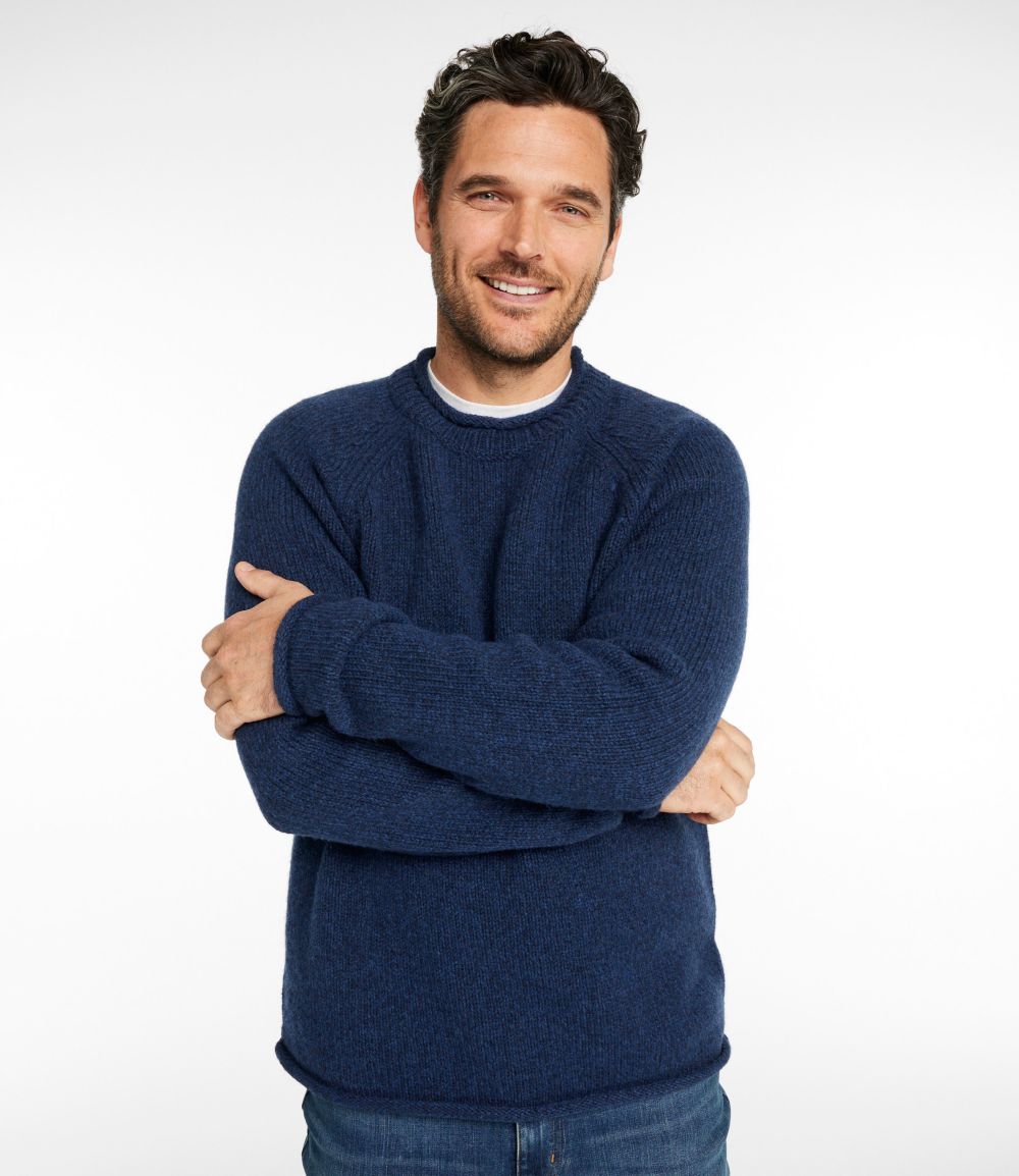 Men's Bean's Classic Ragg Wool Sweater, Rollneck
