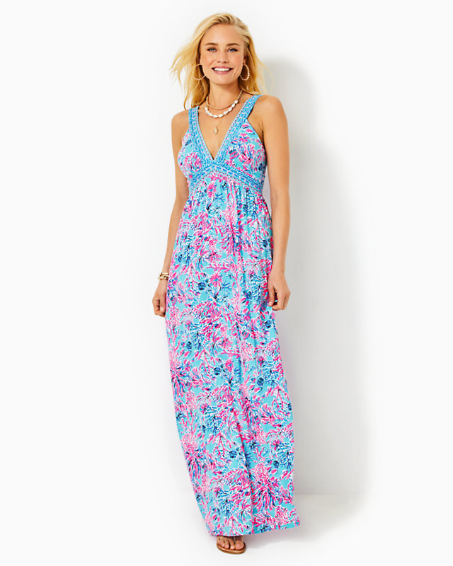 Serena V-Neck Maxi Dress