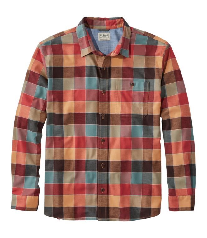 Men's BeanFlex? All-Season Flannel Shirt, Traditional Untucked Fit, Long-Sleeve