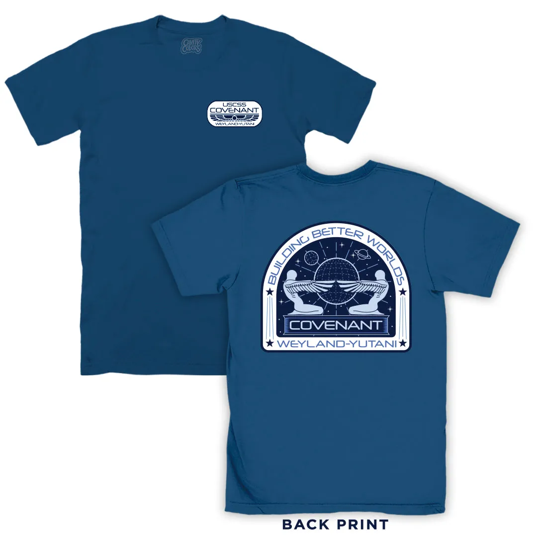 ALIEN: COVENANT - BUILDING BETTER WORLDS - T-SHIRT (CREW BLUE)