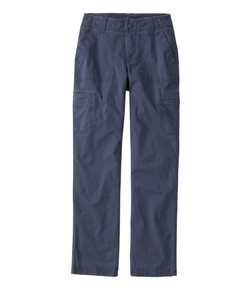 Women's 207 Vintage Cotton Canvas Pants, Mid-Rise Straight-Leg Cargo Lined