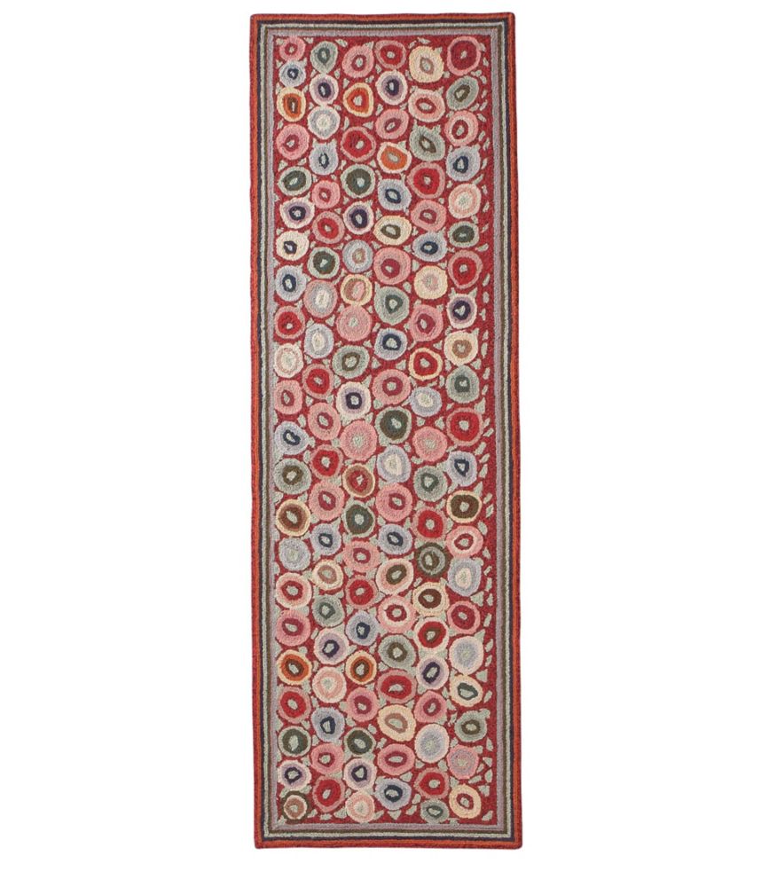 Wool Hooked Runner, Coins
