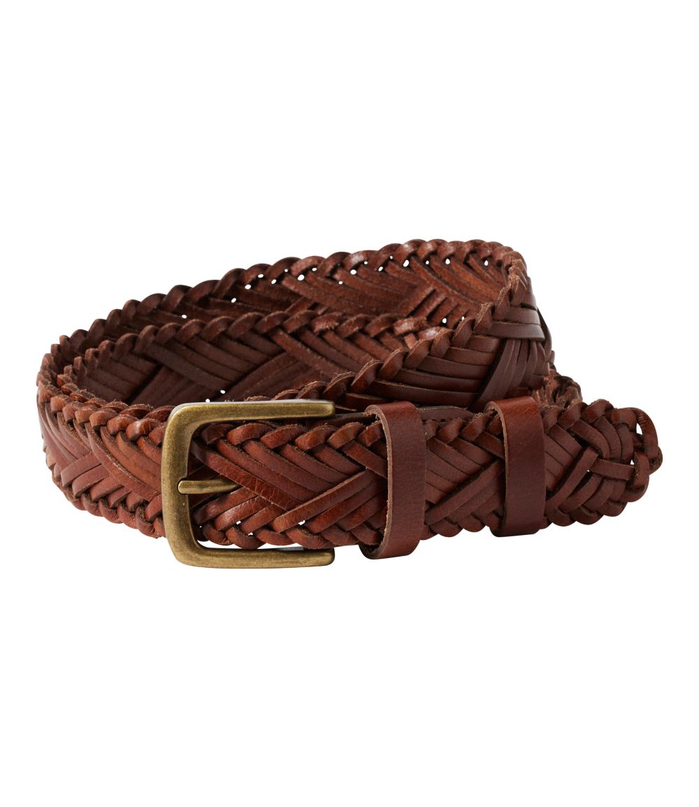 Women's L.L.Bean Braided Leather Belt