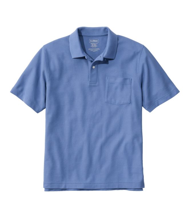 Men's Premium Double L? Polo, Hemmed Short-Sleeve with Pocket