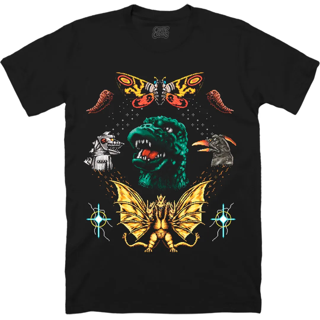 GODZILLA & FRIENDS - FAUX HOLIDAY T-SHIRT