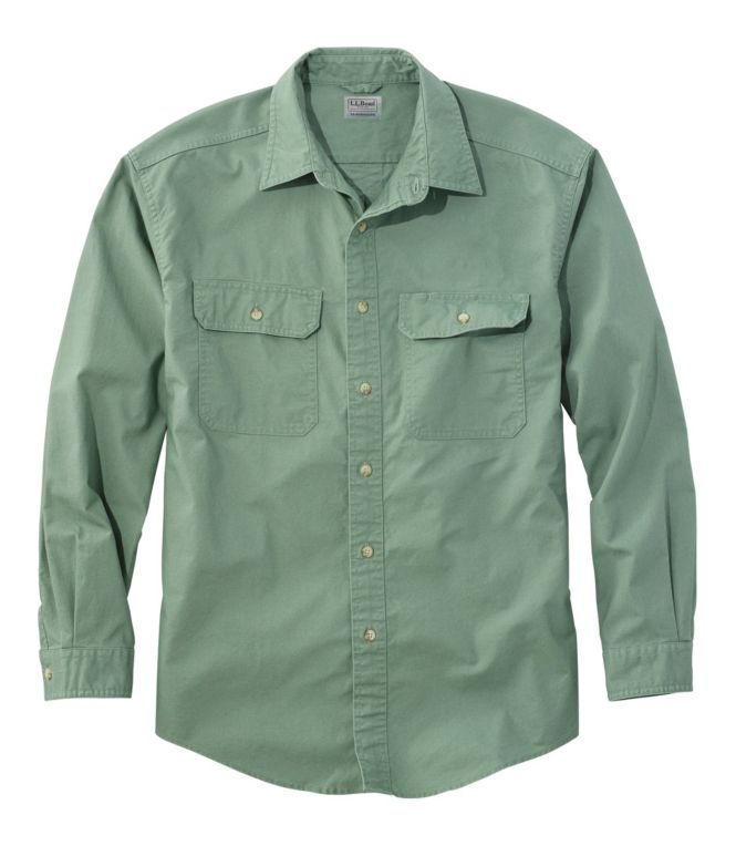 Men's Sunwashed Canvas Shirt, Traditional Fit