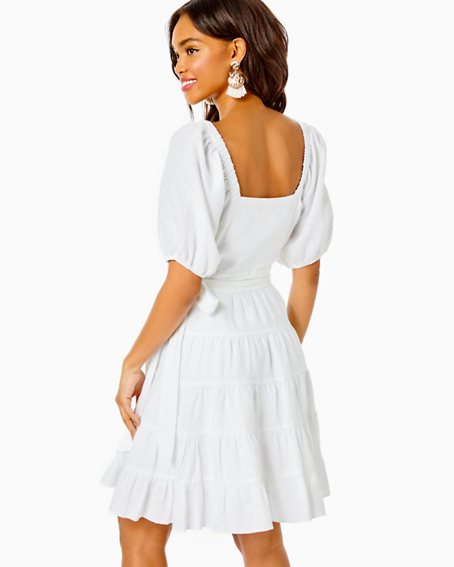 Iralee Linen Wrap Dress