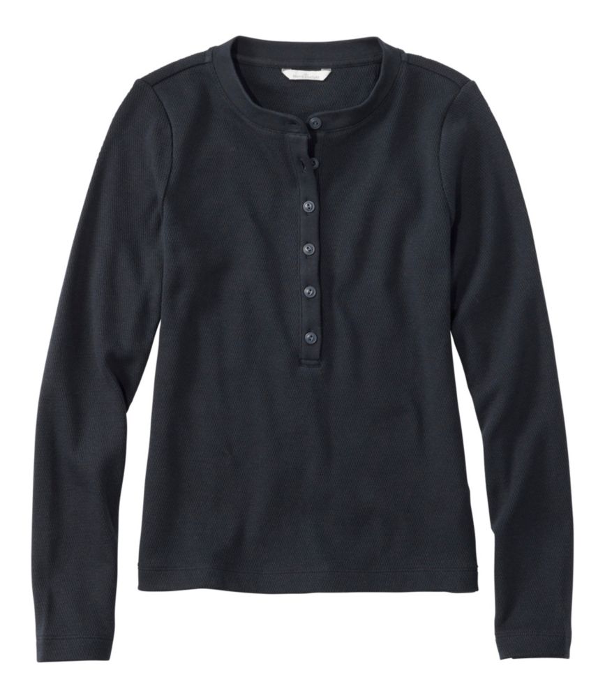 Women's Signature Premium Thermal Tops, Long-Sleeve Henley Shirt