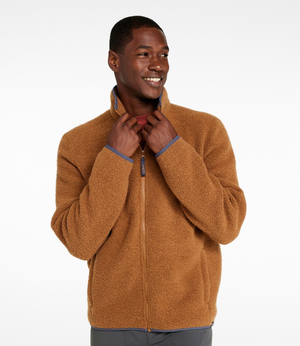 Men's All Season Wool Fleece Full-Zip Sweater