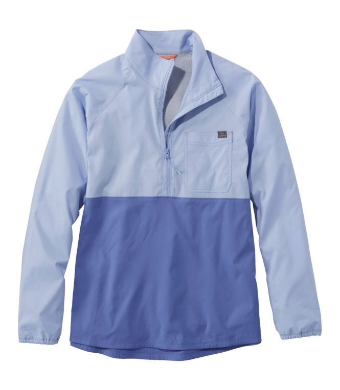 Women's Everyday SunSmart® Woven Shirt, Quarter-Zip Pullover Colorblock