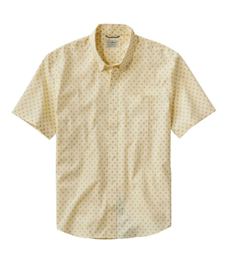 Men's Comfort Stretch Performance® Shirt, Short-Sleeve, Slightly Fitted Untucked Fit, Print