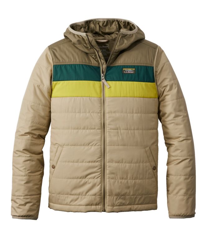 Men's Mountain Classic Puffer Hooded Jacket, Colorblock