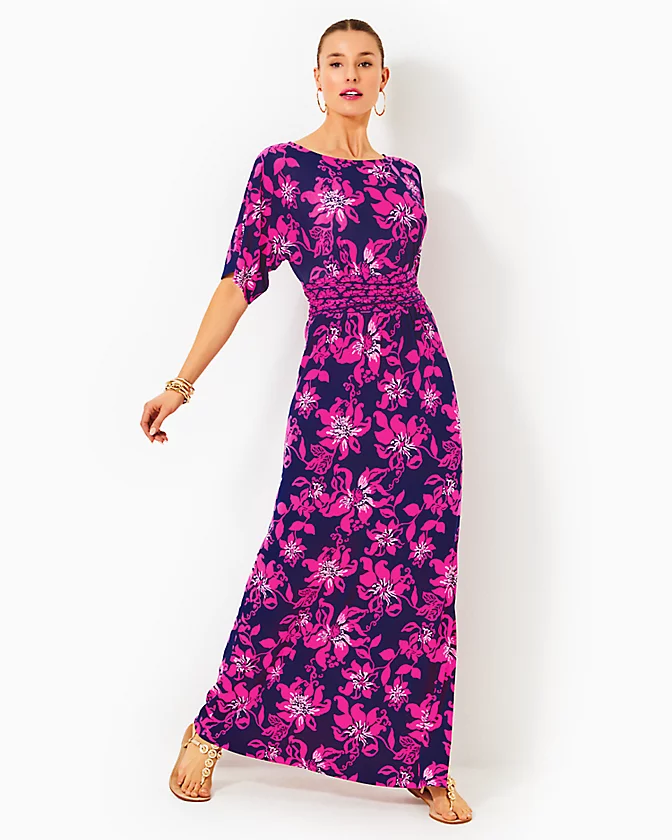 Parigi Boat Neck Maxi Dress