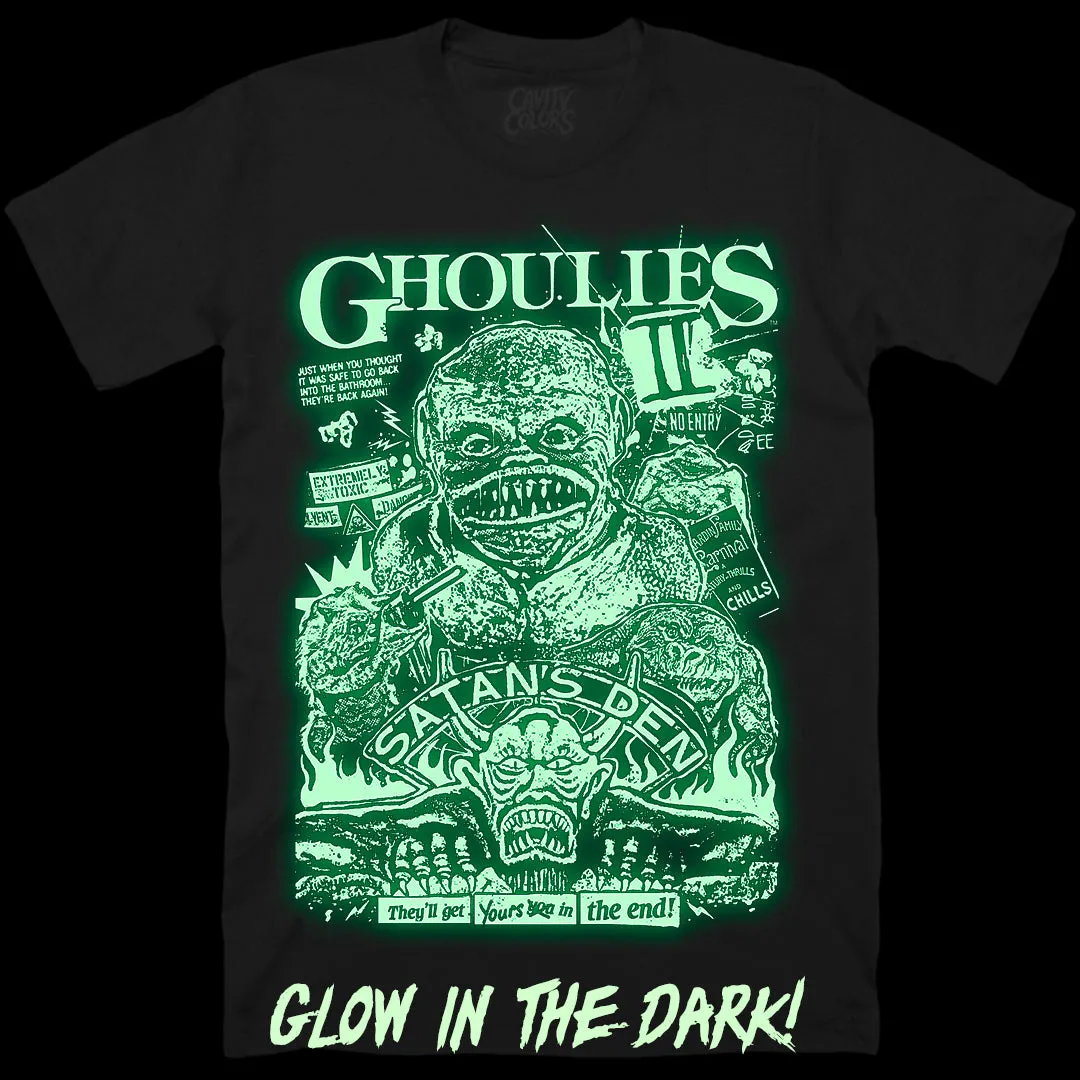 GHOULIES II: ENTER IF YOU DARE - T-SHIRT (GLOW IN THE DARK)