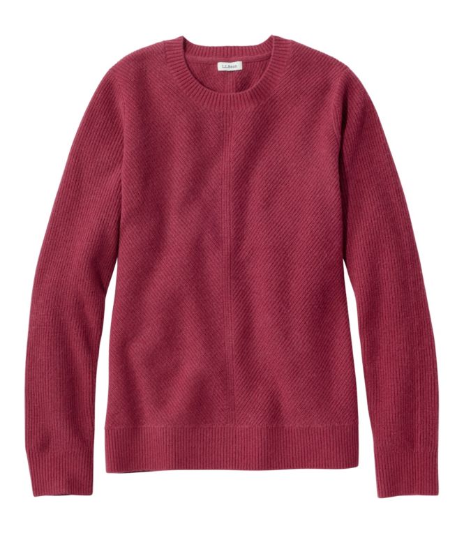 Women's Classic Cashmere Textured Sweater, Crewneck