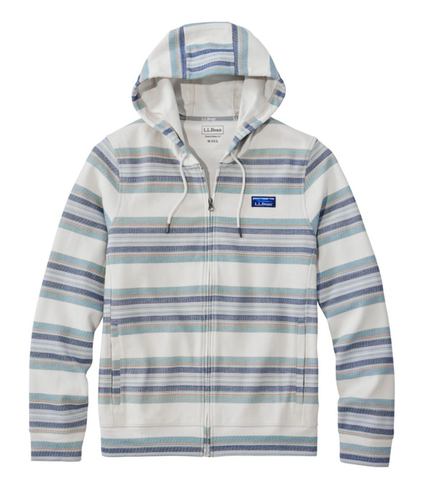 Men's Comfort Stretch Performance® Piqué, Full-Zip Hoodie, Stripe