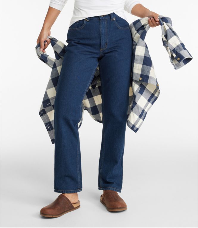 Women's Double L? Jeans, Ultra High-Rise Straight-Leg